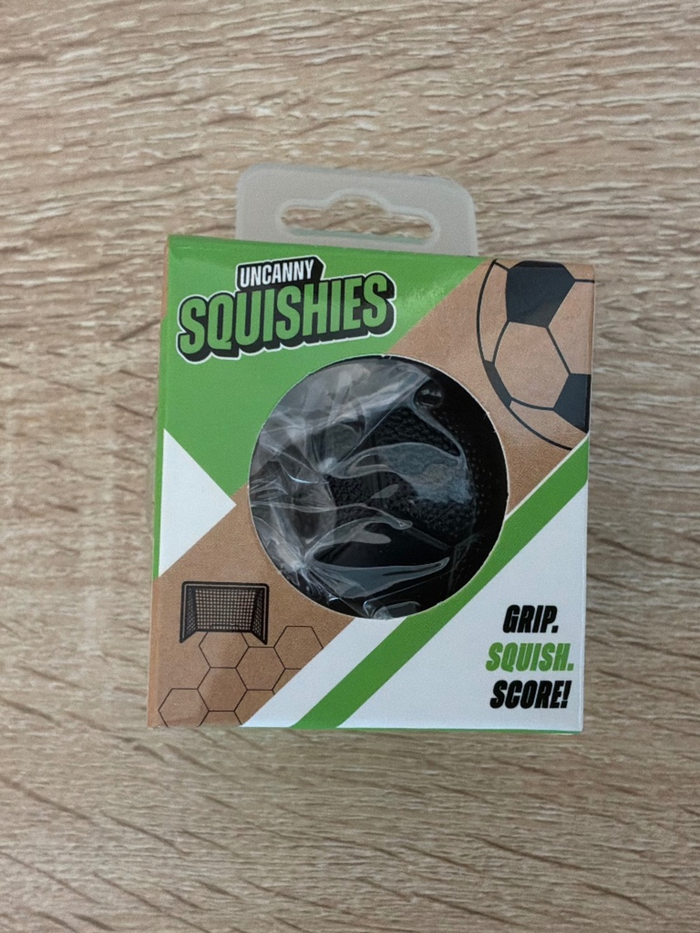Uncanny soccer ball squishy